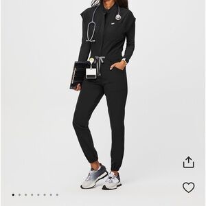 FIGS black scrub jumpsuit
